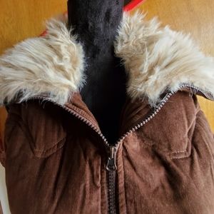 Vintage Chocolate Brown Puffer VEST